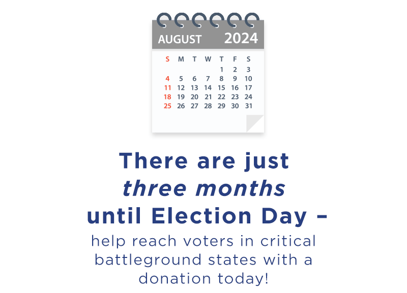 The 2024 election is a battle for our democracy.  Amy and Team McGrath have assembled a plan to win in November, but it's going to rely on reaching pro-democracy voters in battleground states.  That means targeting …  587,814 voters in Arizona…  381,684 voters in Wisconsin...  963,587 voters in North Carolina...  And that's just the beginning.  We know that defeating Donald Trump and J.D. Vance depends on everyday folks fighting back against their dangerous MAGA campaign rhetoric.  Our movement is fired up – but we need your help to make sure voters on the fence know exactly what's at stake in November.  There are just three months until Election Day –  help reach voters in critical battleground states with a donation today!