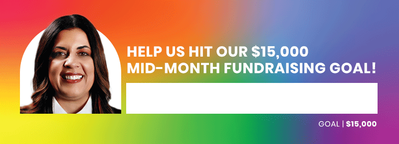 Thermometer showing $0 raised of a $15,000 goal